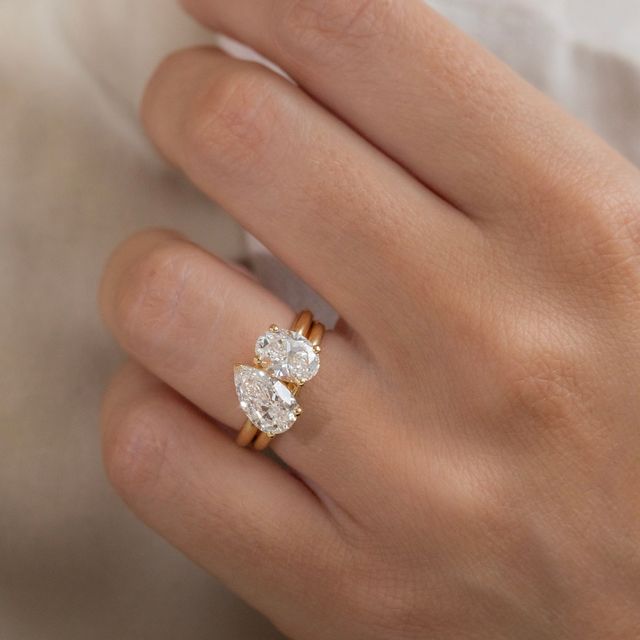 Toi Et Moi Pear & Oval Diamond Ring