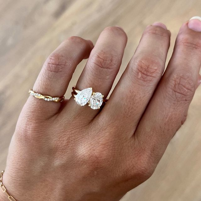 Toi Et Moi Pear & Oval Diamond Ring