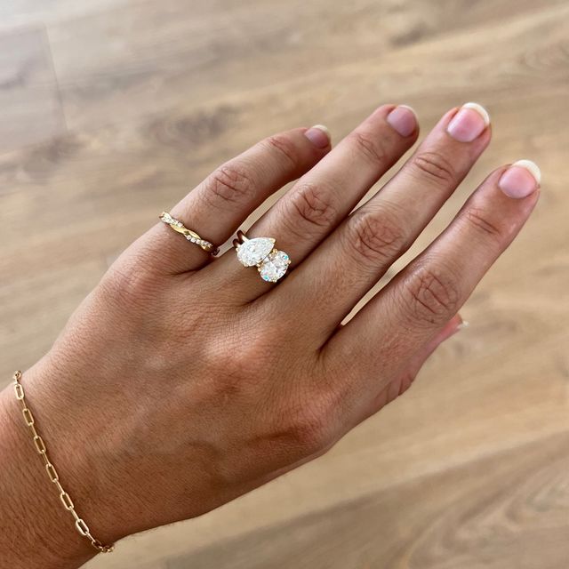 Toi Et Moi Pear & Oval Diamond Ring