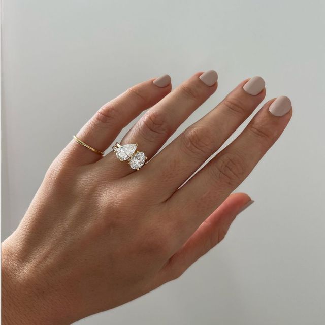 Toi Et Moi Pear & Oval Diamond Ring