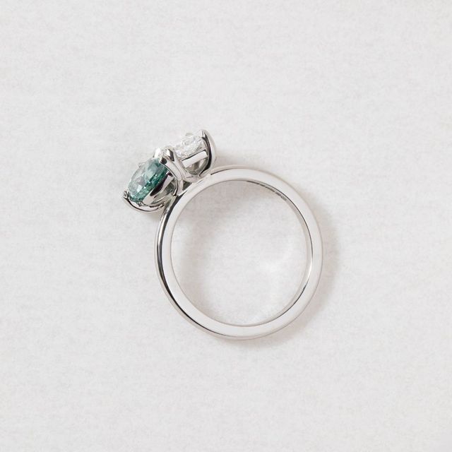 Toi Et Moi Pear & Radiant Diamond Ring