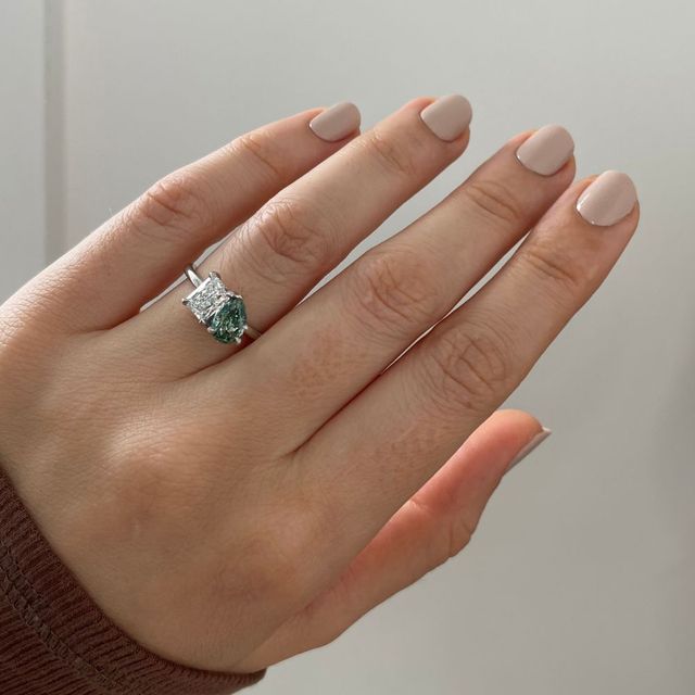 Toi Et Moi Pear & Radiant Diamond Ring