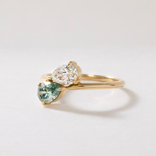 Toi Et Moi Pear & Pear Diamond Ring