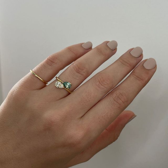 Toi Et Moi Pear & Pear Diamond Ring