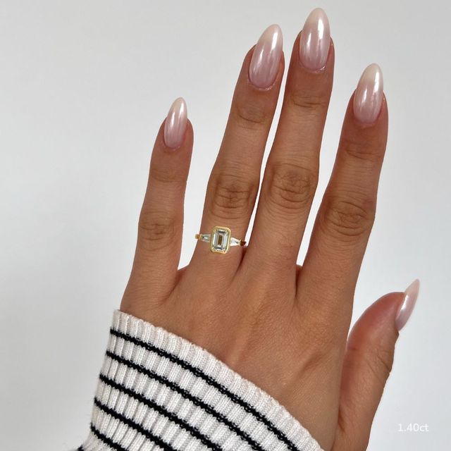 Dawn Yellow Gold Bezel Engagement Ring