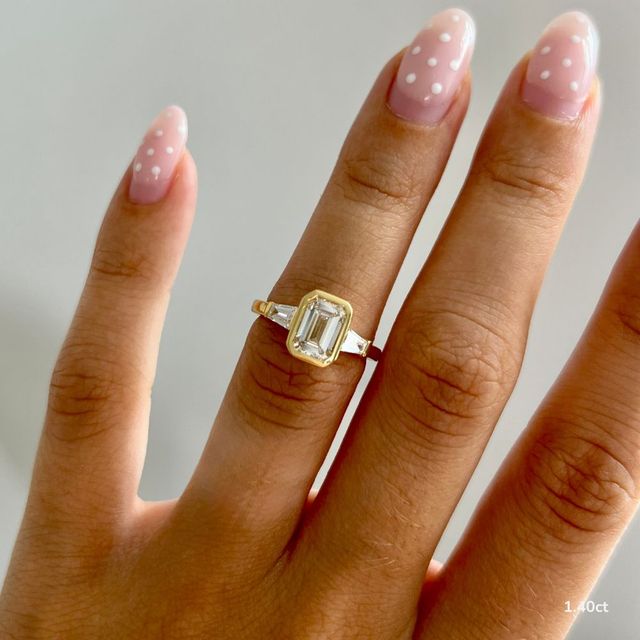 Dawn Yellow Gold Bezel Engagement Ring