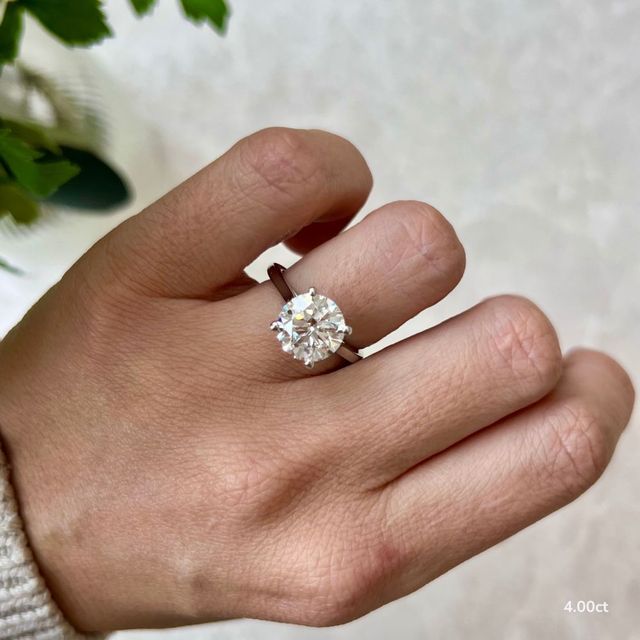 Gabriela White Gold Unique Engagement Ring