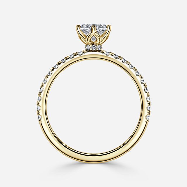 Jennifer Yellow Gold Engagement Ring