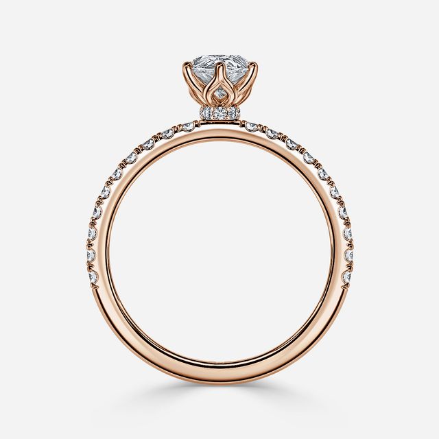 Jennifer Rose Gold Engagement Ring