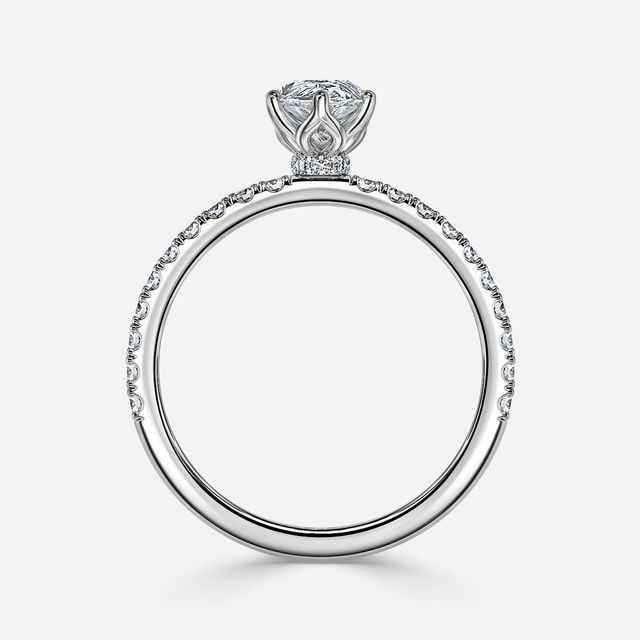 Jennifer White Gold Engagement Ring