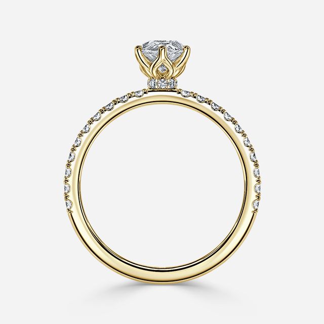Jennifer Yellow Gold Engagement Ring