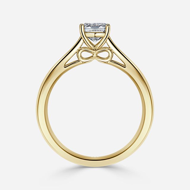 Gabriela Yellow Gold Unique Engagement Ring