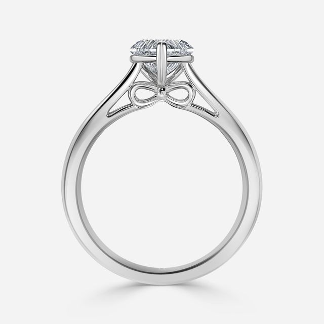 Gabriela White Gold Unique Engagement Ring