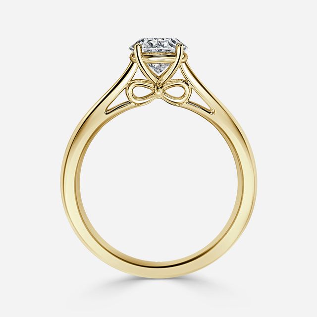Gabriela Yellow Gold Unique Engagement Ring