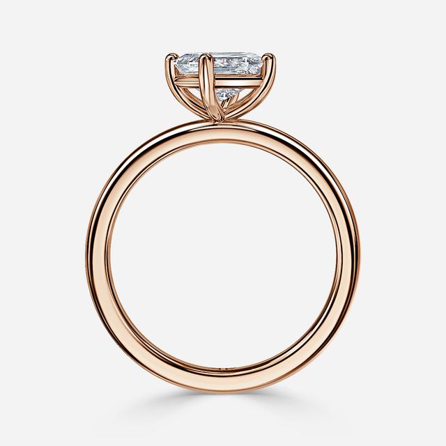 North West Rose Gold Solitaire Engagement Ring