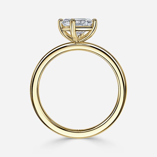 North West Yellow Gold Solitaire Engagement Ring