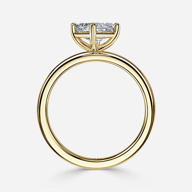 North West Yellow Gold Solitaire Engagement Ring