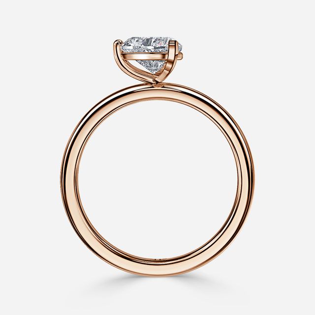 North West Rose Gold Solitaire Engagement Ring