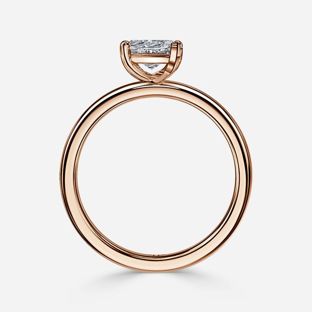 North West Rose Gold Solitaire Engagement Ring