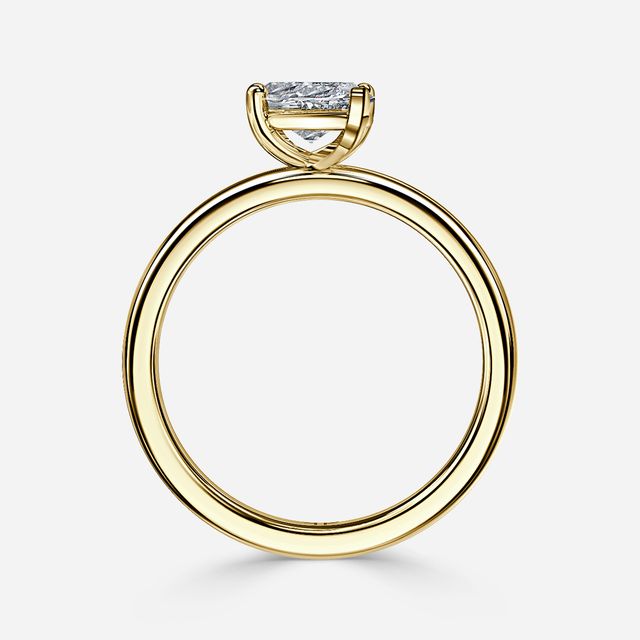North West Yellow Gold Solitaire Engagement Ring