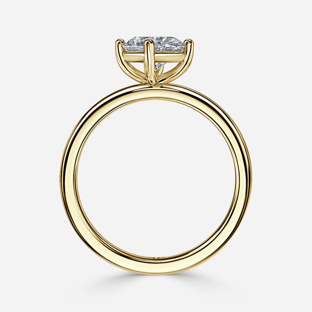 North West Yellow Gold Solitaire Engagement Ring