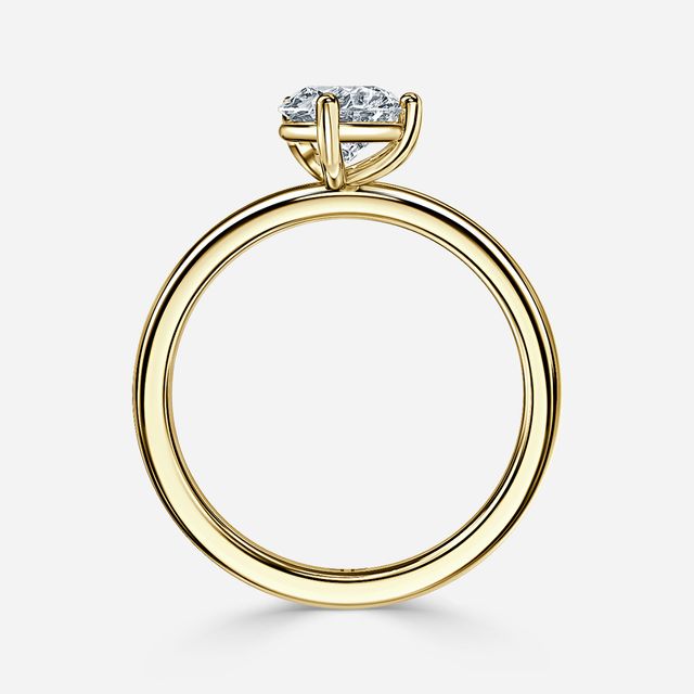 North West Yellow Gold Solitaire Engagement Ring