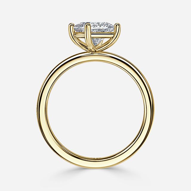 North West Yellow Gold Solitaire Engagement Ring