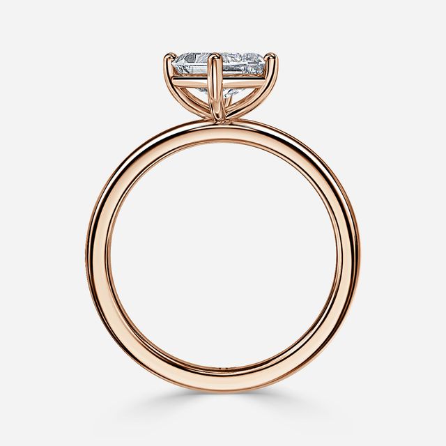 North West Rose Gold Solitaire Engagement Ring