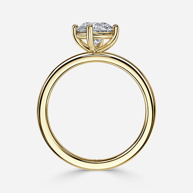 North West Yellow Gold Solitaire Engagement Ring