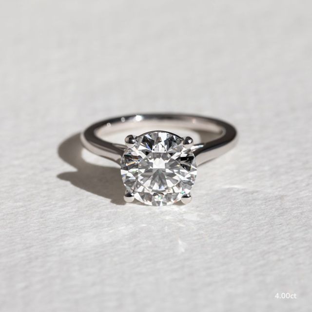 Gabriela White Gold Unique Engagement Ring