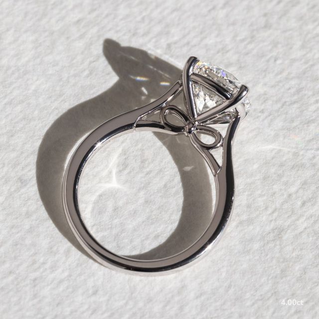 Gabriela White Gold Unique Engagement Ring