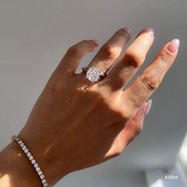 Gabriela White Gold Unique Engagement Ring