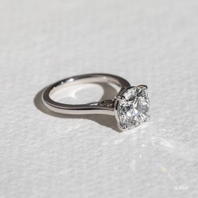 Gabriela White Gold Unique Engagement Ring