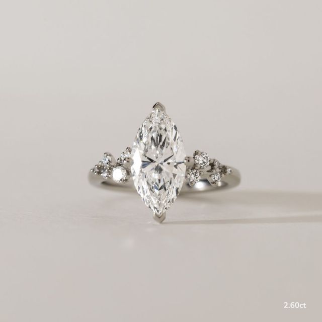 Morning Star Platinum Trilogy Engagement Ring
