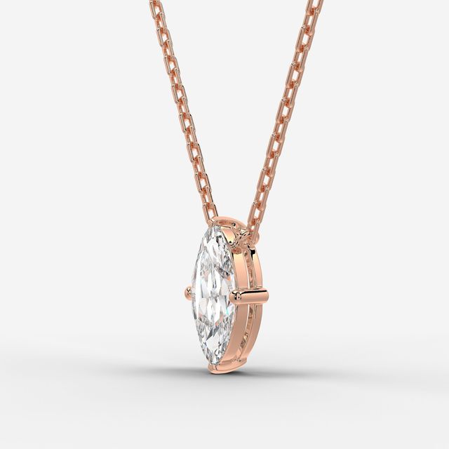 Ariana Rose Gold Solitaire Pendant