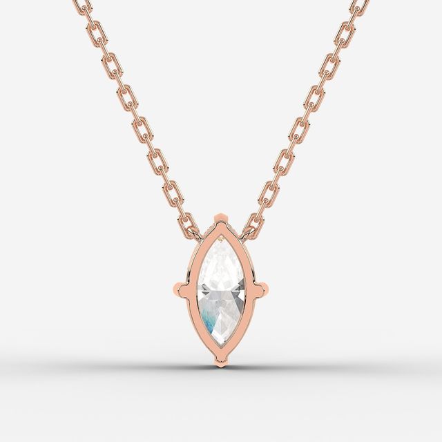 Ariana Rose Gold Solitaire Pendant