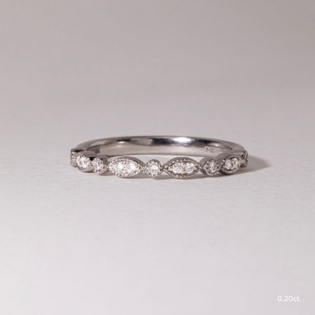 Esther Platinum Half Eternity Wedding Ring