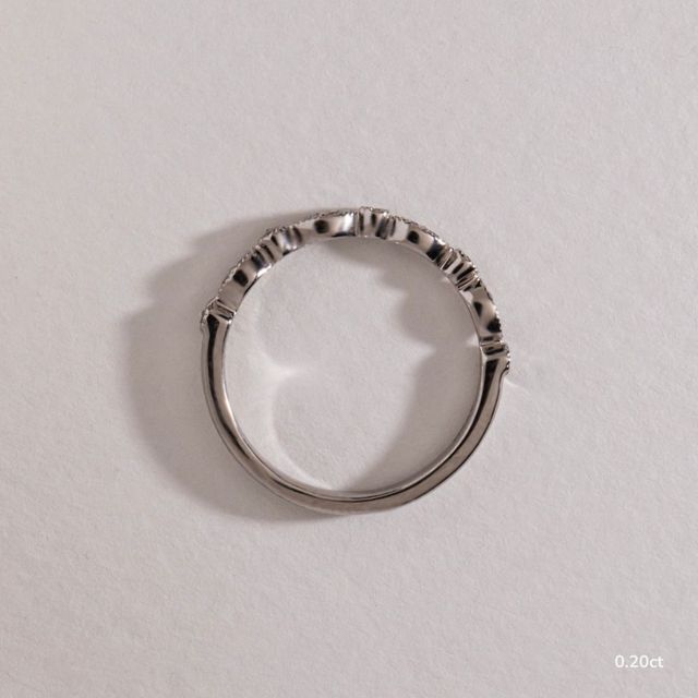 Esther Platinum Half Eternity Wedding Ring