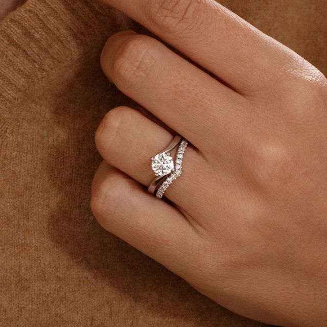 1 Carat Round Diamond Solitaire Engagement Ring - Jolene