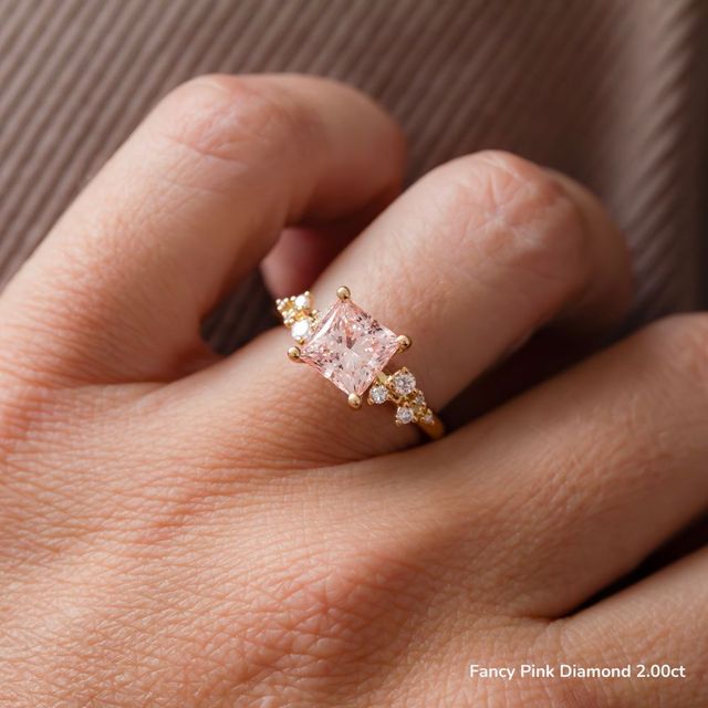 Morning Star Yellow Gold Trilogy Engagement Ring