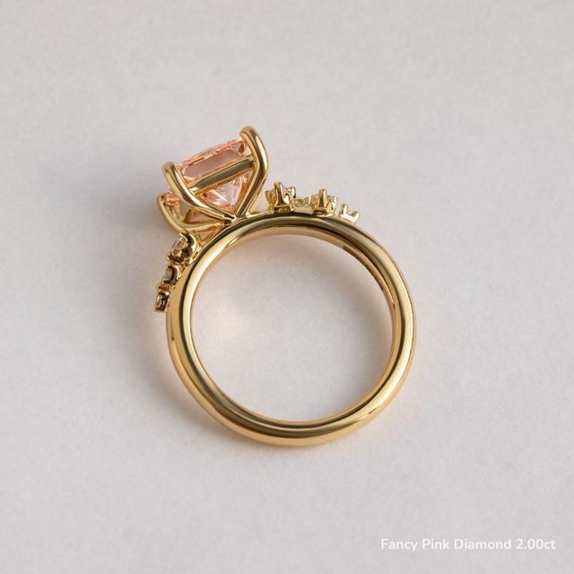 Morning Star Yellow Gold Trilogy Engagement Ring