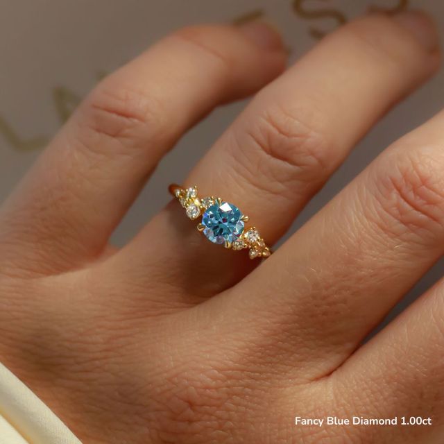 Morning Star Yellow Gold Trilogy Engagement Ring