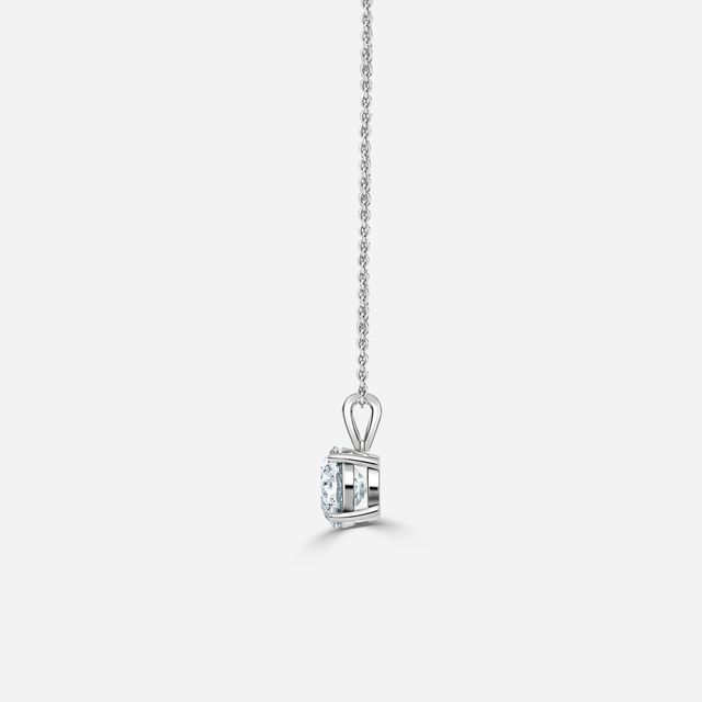 Lucis White Gold Hoop Pendant