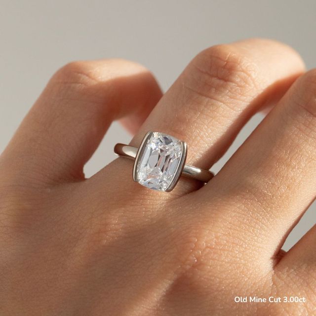 Avian White Gold Bezel Engagement Ring