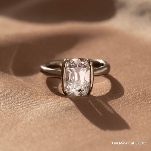 Avian White Gold Bezel Engagement Ring