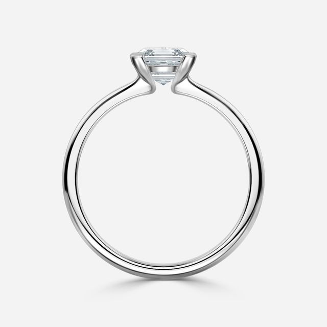 Avian White Gold Bezel Engagement Ring
