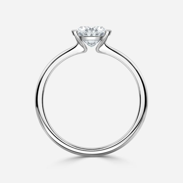 Avian White Gold Bezel Engagement Ring