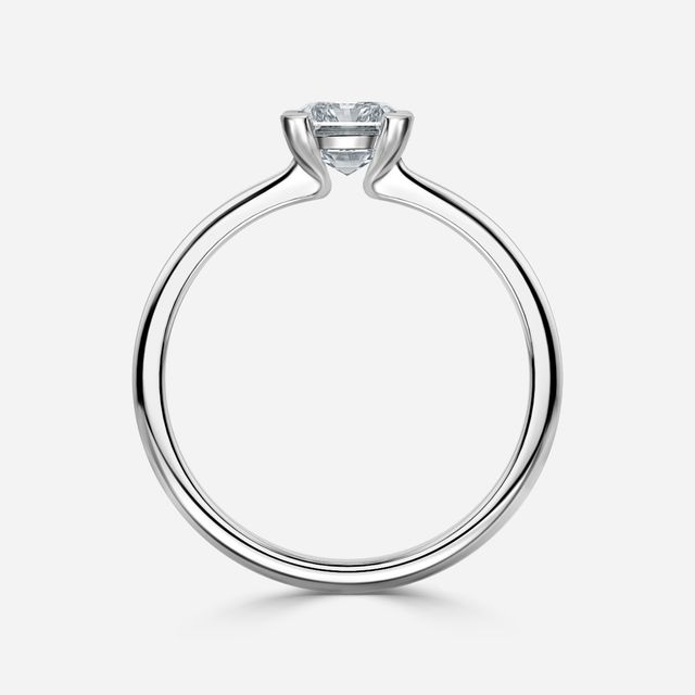Avian White Gold Bezel Engagement Ring