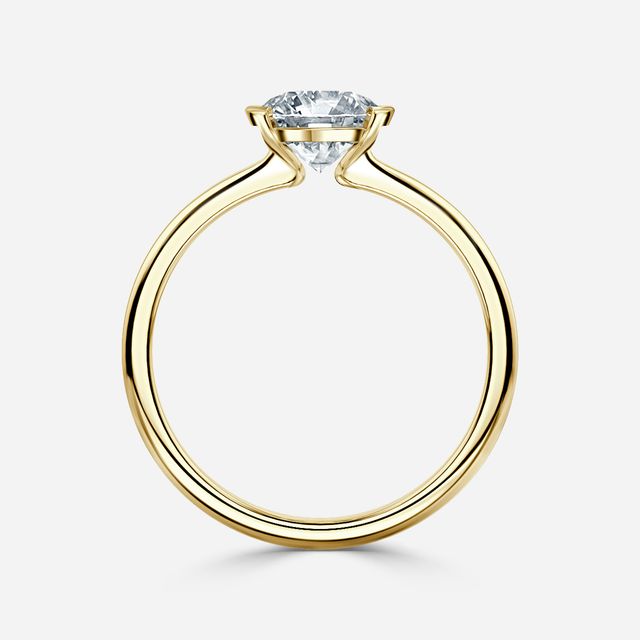 Avian Yellow Gold Solitaire Engagement Ring