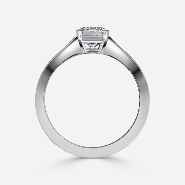 Eloise Platinum Unique Engagement Ring